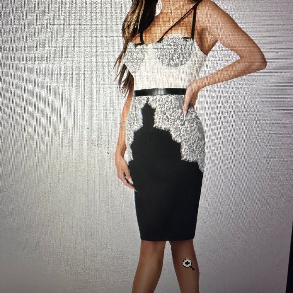 Bebe Dress- bustier midi